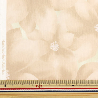 Fabric "Christmas print Cut Cloth Pointsettia about 108cm x 50cm beige C-DX10532L-A "