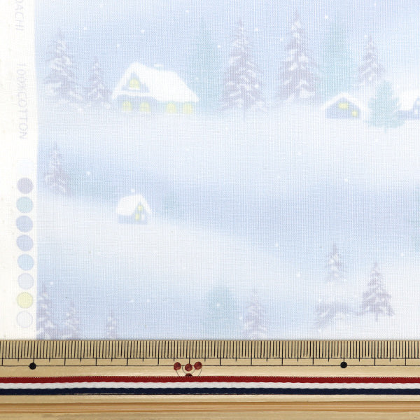 Fabric "Christmas print Cut Cloth Snow scenery about 108cm x 50cm saxophone C-DX10531L-A "