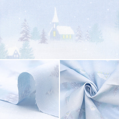 Fabric "Christmas print Cut Cloth Snow scenery about 108cm x 50cm saxophone C-DX10531L-A "
