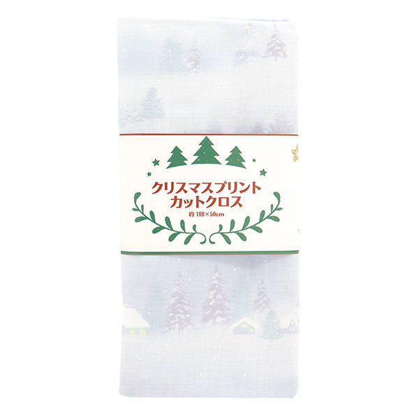 Fabric "Christmas print Cut Cloth Snow scenery about 108cm x 50cm saxophone C-DX10531L-A "