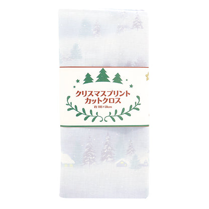 Fabric "Christmas print Cut Cloth Snow scenery about 108cm x 50cm saxophone C-DX10531L-A "