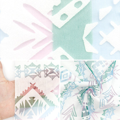 Fabric "Opal" Cut Cloth Approx. 110cm x 150cm Geometric pattern C-RAM-OB-2507"