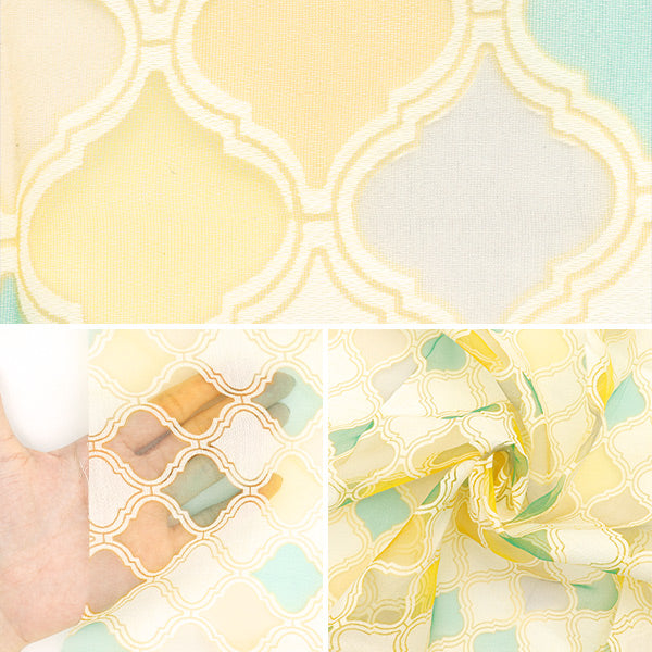 Fabric "Opal" Cut Cloth Approx. 110cm x 150cm Geometric pattern C-RAM-OB-2510"