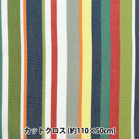 Fabric 『Fabric Wrinkle Yarn dye stripes Cut Cloth Approx. 110cm x 50cm C-KRTC-ST160"
