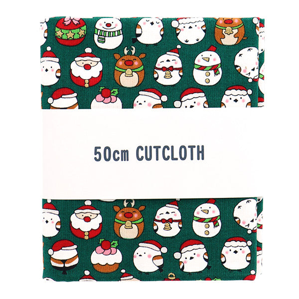 Fabric "Christmas print Cut Cloth Shimenaga about 110cm x 50cm Green C-SS-2404-2C "