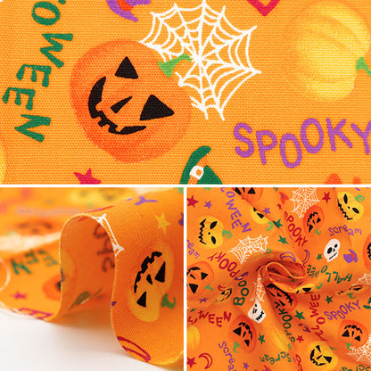 Fabric 『Quilting Cut Cloth Approximately 33cm x 50cm pumpkin orange C-7112-1A "