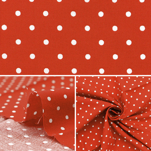 Fabric 『QuiltingCut Cloth Approximately 33cm x 50cm Christmas printed dot red C-CR8876-114]