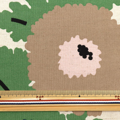 [Quantity starting from 5] Fabric "Usako fabric, cotton, linen canvas, navel, ivory fabric, UP5933-C" COTTON KOBAYASHI