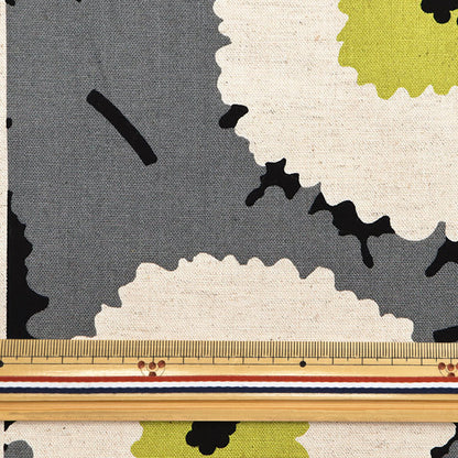 [Quantity starting from 5] Fabric "Usako fabric, cotton, linen canvas, navel, black, x white, UP5933-D" COTTON KOBAYASHI