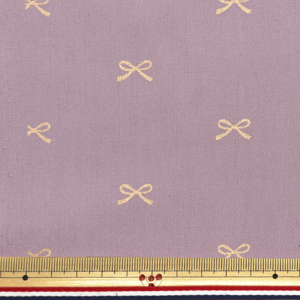 [Quantity starting from 5] Fabric "Broad" Ribbon Purple x Gold KTS7091-E" COTTON KOBAYASHI