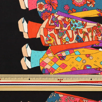 [Quantity starting from 5] Fabric "Dobby Maiko Black KTS2479-D" COTTON KOBAYASHI
