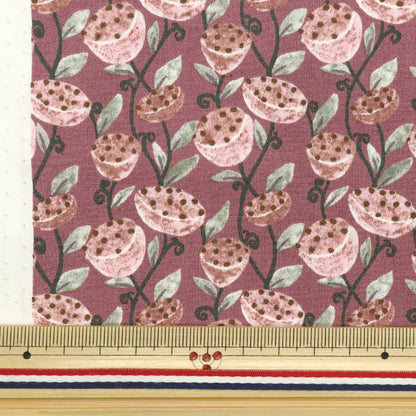 [Quantity starting from 5] Fabric "Broad Has Pink KTS7077-A" COTTON KOBAYASHI