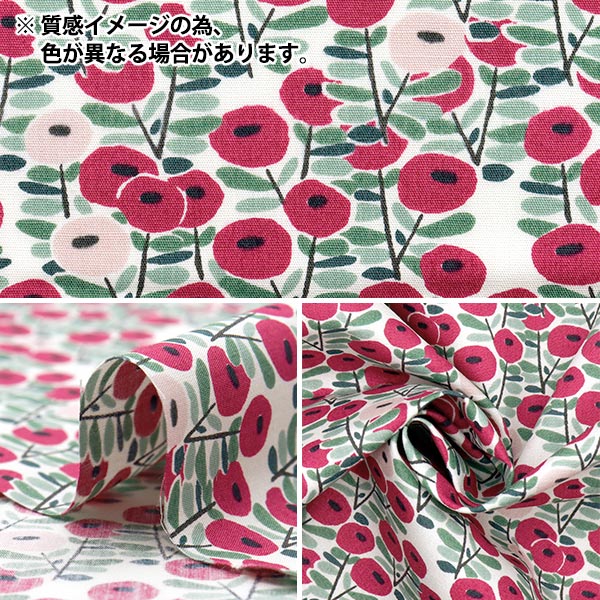 [Quantity starting from 5] Fabric "Broad Bonbon Flower Navy Blue KTS7102-B" COTTON KOBAYASHI
