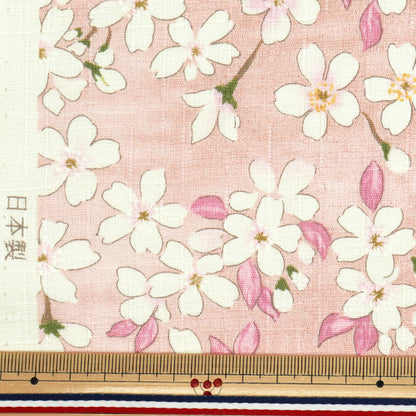 [数量从5开始] 织物 “南十字樱花樱花图案Sakura KTS6850-B" COTTON KOBAYASHI