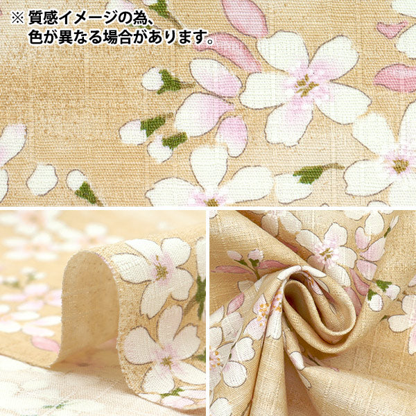 [数量从5开始] 织物 “南十字樱花樱花图案Sakura KTS6850-B" COTTON KOBAYASHI