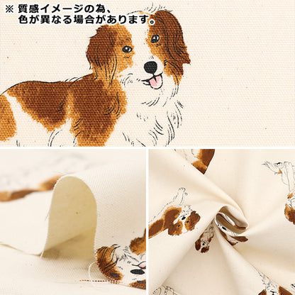 【数量5から】 生地 『オックス 犬柄 ネイビー AP45110-2D』