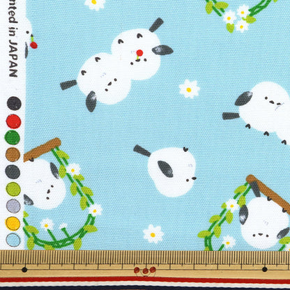 [Quantity starting from 5] Fabric 『Oxford Shima Enaga Sax AP51104-1C"