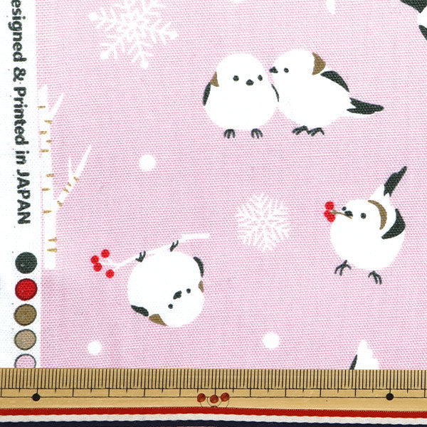 [Quantity starting from 5] Fabric 『Oxford Snowflake Pink AP51104-2B"