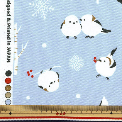 [Quantity starting from 5] Fabric 『Oxford Shima Enaga Sax AP51104-2C"