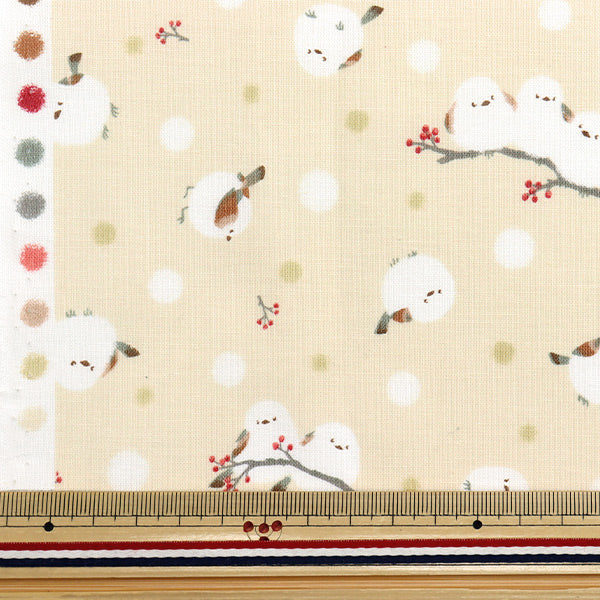 [Quantity starting from 5] Fabric 『Sheeting Shima Enaga Ivory AP51202-1A"