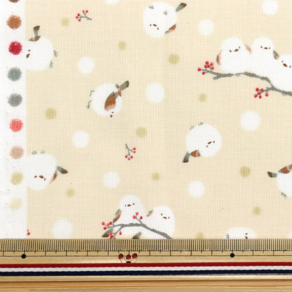 [Quantity starting from 5] Fabric 『Sheeting Shima Enaga Ivory AP51202-1A"