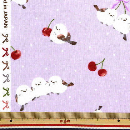 [Quantity starting from 5] Fabric 『Sheeting Shima Enaga Purple AP51202-2D"