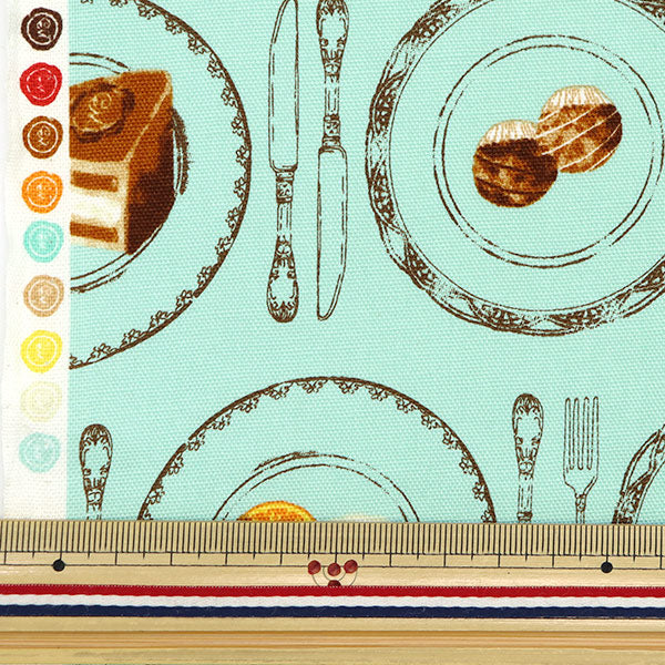 [Quantity starting from 5] Fabric 『Oxford Chocolattic Memory Cake Pattern Saxophone AP51107-2B"