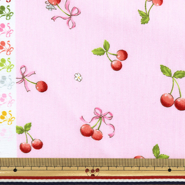 [Quantity starting from 5] Fabric "CB Print Kids Land Cat Cherry Pink SP2500L-2B"