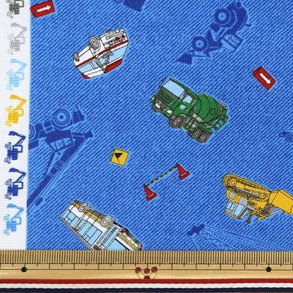 [Quantity starting from 5] Fabric "CB Print Kids Land Working Kuruma Denim SP2511L-11C"