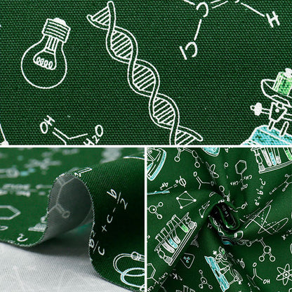 [Quantity starting from 5] Fabric 『Oxford Chemical formula Green AP41404-A"
