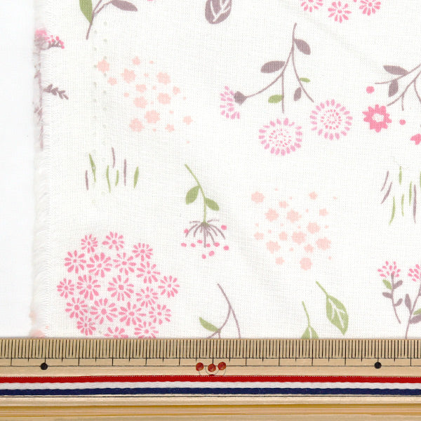 [Quantity starting from 5] Fabric 『Scare Print Botanical Flower Pink AP4750-1A"