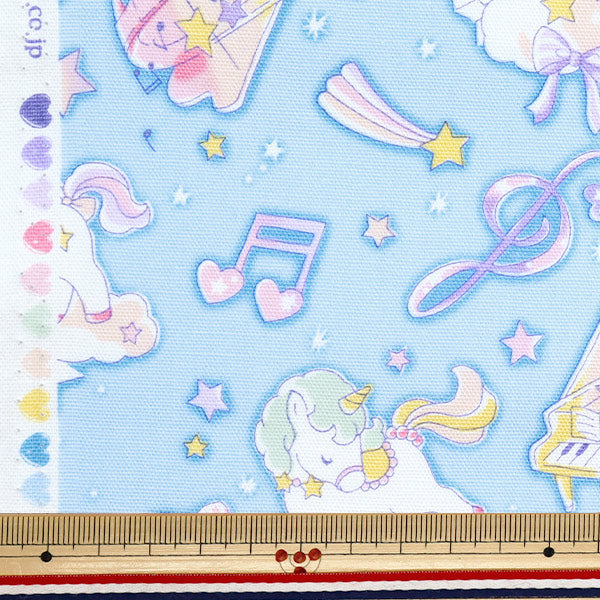 [Quantity starting from 5] Fabric 『Oxford Vanilla Pop Unicorn Melody Saxophone AP51203-1C"