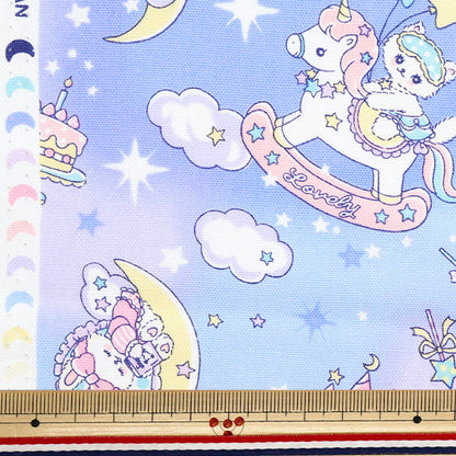 [Quantity starting from 5] Fabric 『Oxford Vanilla Pop Fancy Dream Blue AP51203-3C"