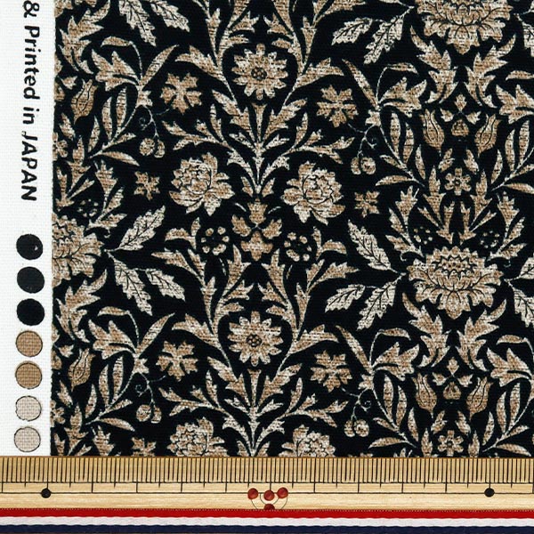 [Quantity starting from 5] Fabric 『Oxford Essential Garden Victoria Black AP51801-1E"