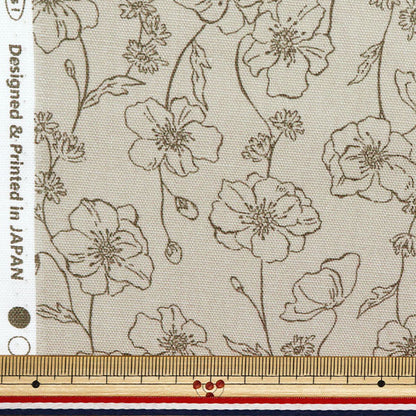 [Quantity starting from 5] Fabric 『Oxford Essential Garden Line Greige AP51801-4B"