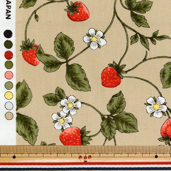 [Quantity starting from 5] Fabric 『Oxford Essential Garden Strawberry Beige AP51801-2B"
