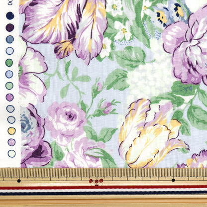 [Quantity starting from 5] Fabric 『Sheeting Lulu Bouquet Euphoria Saxophone RU2500-11C" Quilt Gate Quilt Gate