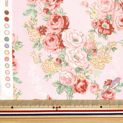 [Quantity starting from 5] Fabric 『Sheeting Lulu Bouquet Euphoria Pink RU2500-12B" Quilt Gate Quilt Gate