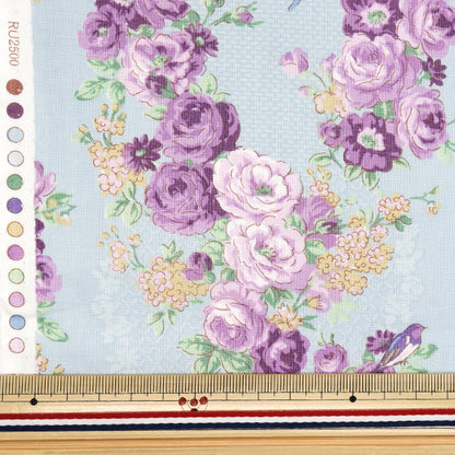 [Quantity starting from 5] Fabric 『Sheeting Lulu Bouquet Euphoria Saxophone RU2500-12C" Quilt Gate Quilt Gate