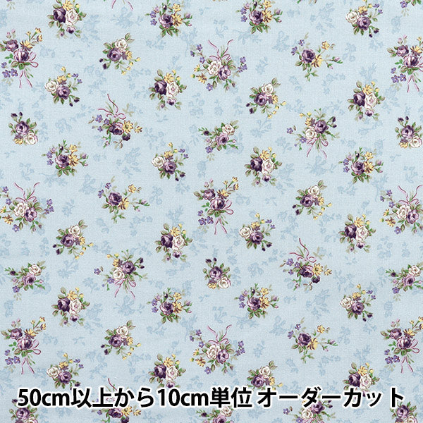 [Quantity starting from 5] Fabric 『Sheeting Lulu Bouquet Euphoria Saxophone RU2500-13C" Quilt Gate Quilt Gate