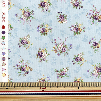 [Quantity starting from 5] Fabric 『Sheeting Lulu Bouquet Euphoria Saxophone RU2500-13C" Quilt Gate Quilt Gate