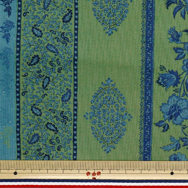 [Quantity starting from 5] Fabric "AsianSheetingDie Green x Blue SP3900-2C"