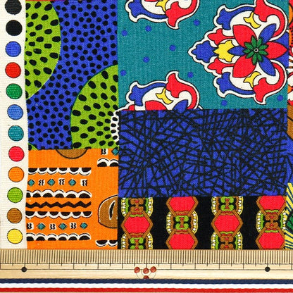 [Quantity starting from 5] Fabric 『Sheeting African taste QuiltingPattern AP52804-1A"