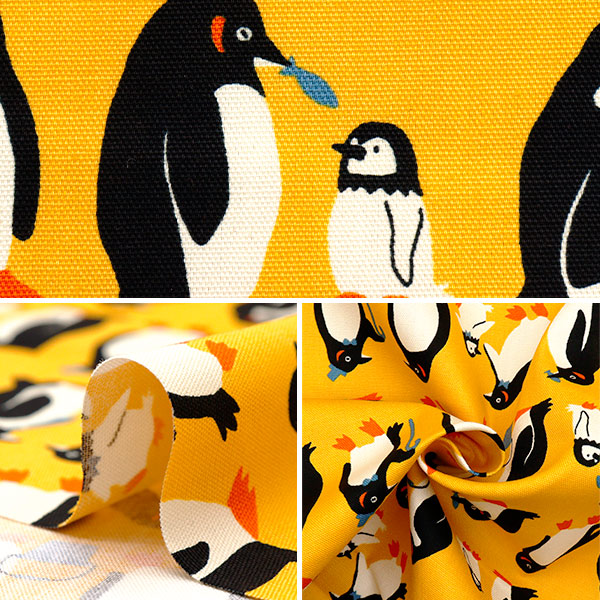 [Quantity starting from 5] Fabric 『Oxford Pakit Animal Penguin Yellow AP52901-2B"