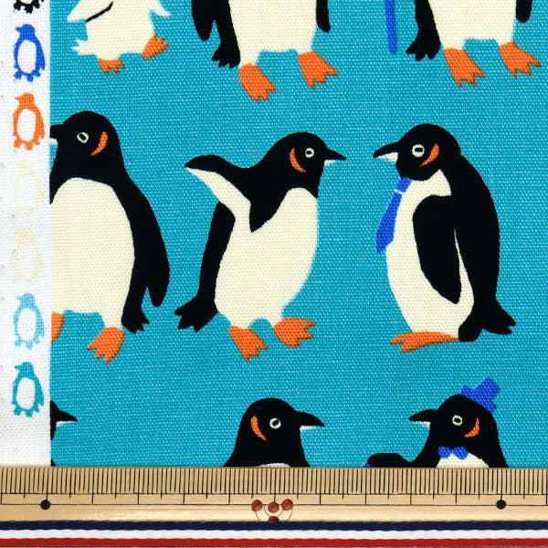 [Quantity starting from 5] Fabric 『Oxford Pakit Animal Penguin Light Blue AP52901-2D"
