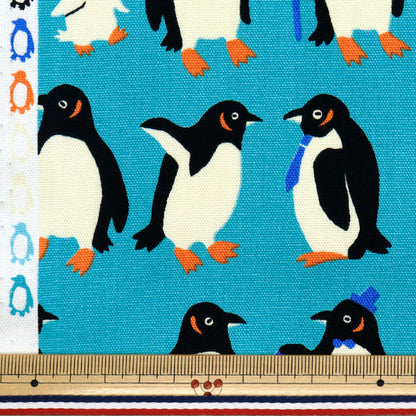 [Quantity starting from 5] Fabric 『Oxford Pakit Animal Penguin Light Blue AP52901-2D"