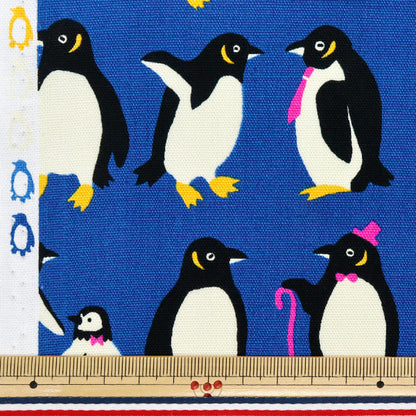 [Quantity starting from 5] Fabric 『Oxford Pakit Animal Penguin Blue AP52901-2F"