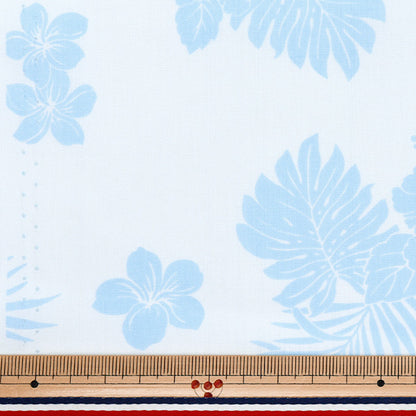 [Quantity starting from 5] Fabric "TC sheeting Hawaiian print hibiscus saxophone AP4770-1C"