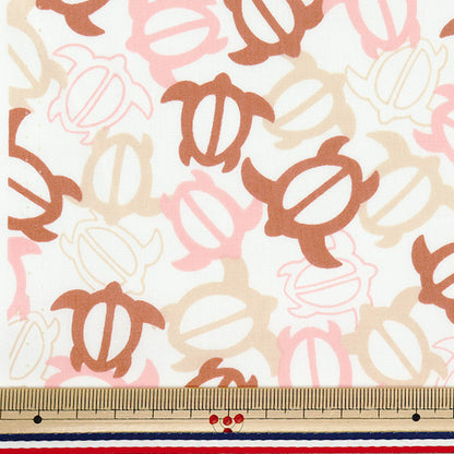 [Quantity starting from 5] Fabric "TC Seaching Hawaiian Print Honu Red AP4770-2A"