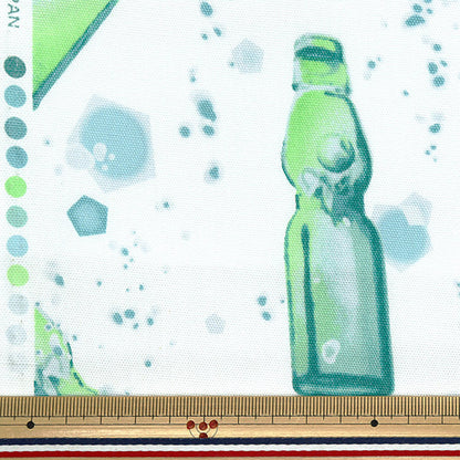 [数量从5开始] 织物 『牛津布 Ramune图案白色AP52102-1A"